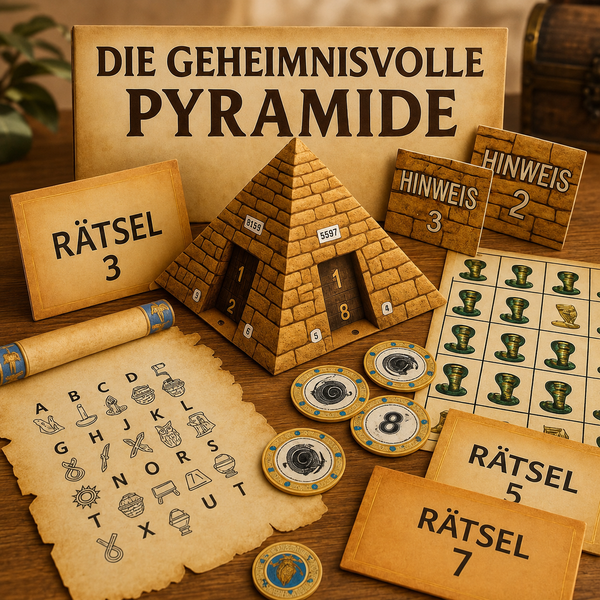 Die geheimnisvolle Pyramide - Escape Room zum Ausdrucken