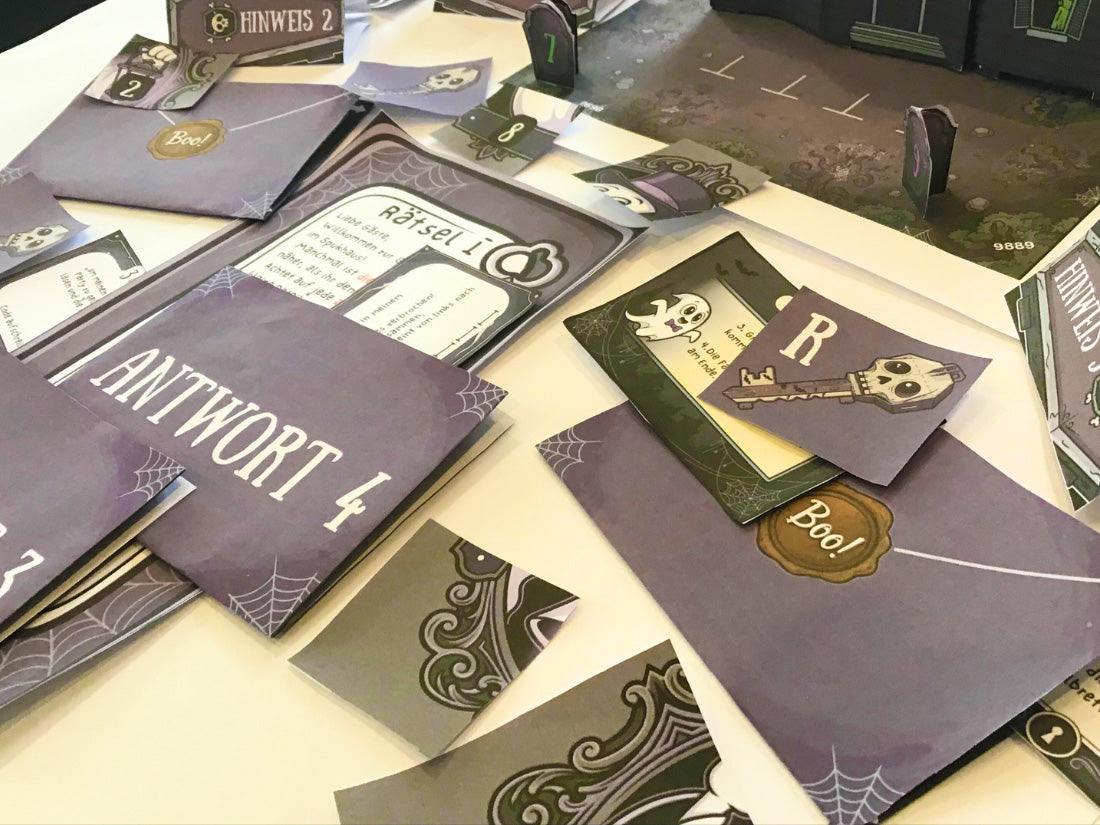 Flucht aus dem Spukhaus - Escape Room zum Ausdrucken