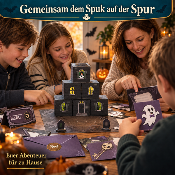 Flucht aus dem Spukhaus - Escape Room zum Ausdrucken