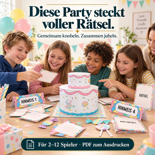 Kindergeburtstag Chaos - Escape Room zum Ausdrucken