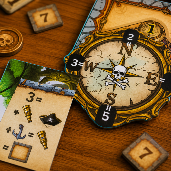 Fluch des Piratenvulkans - Escape Room zum Ausdrucken