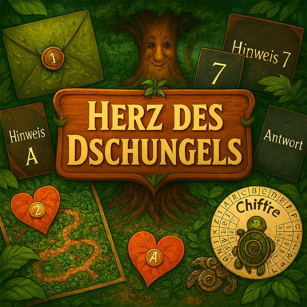 Herz des Dschungels - Escape Room zum Ausdrucken
