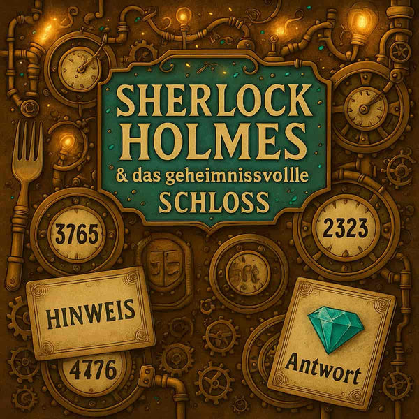 Sherlock Holmes & das geheimnissvolle Schloss - Escape Room zum Ausdrucken