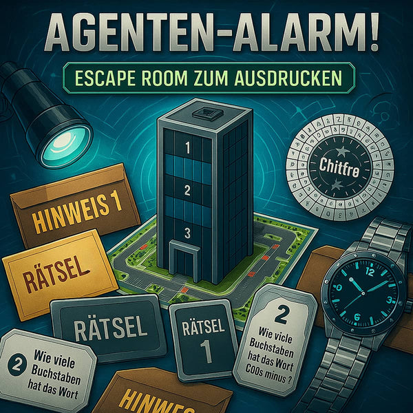 Agenten-Alarm! - Escape Room zum Ausdrucken
