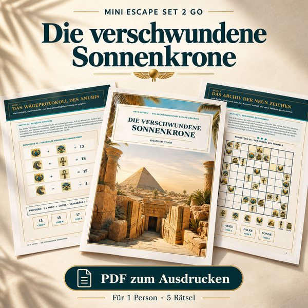 Mini Escape Set 2 Go - Die verschwundene Sonnenkrone