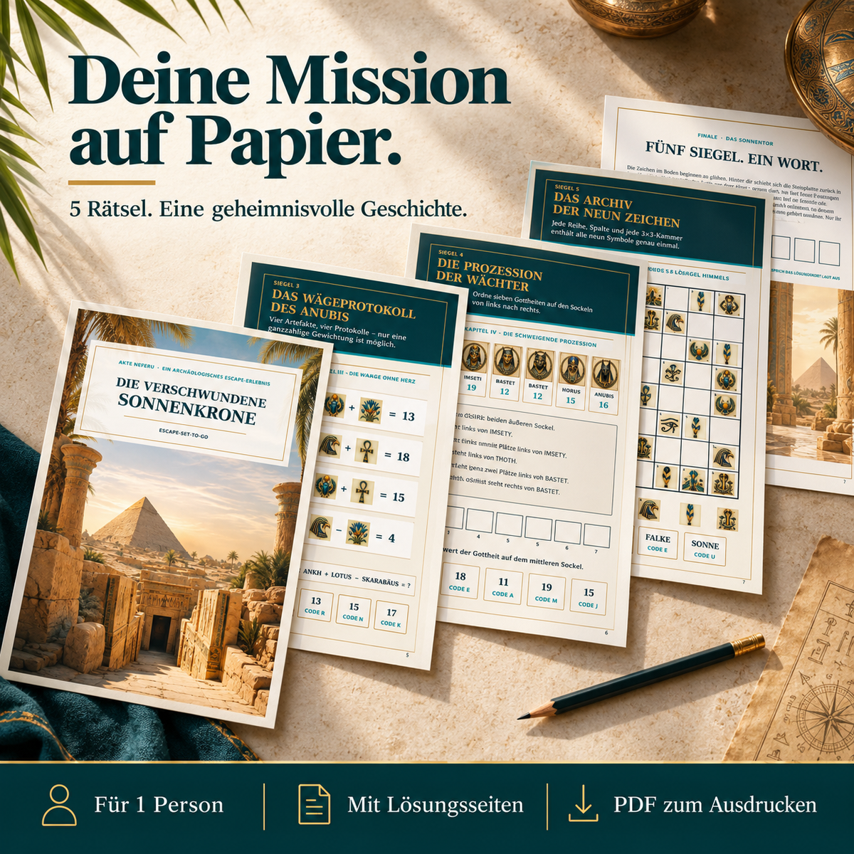 Mini Escape Set 2 Go - Die verschwundene Sonnenkrone