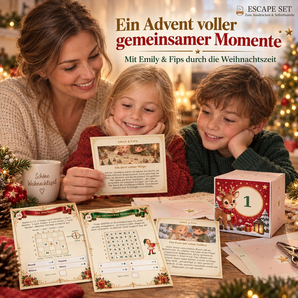 Adventskalender 3D - zum Ausdrucken